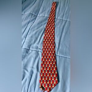 Elegant Red and Blue Men's Tie